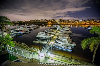 Aftenstemning i Fremantles lystbådehavn - Western Australia