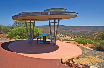 Picnic plads i Kalbarri National Park, Western Australia