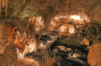 Kalkstenshulen eller grotten Mammoth Cave i Western Australia, Australien