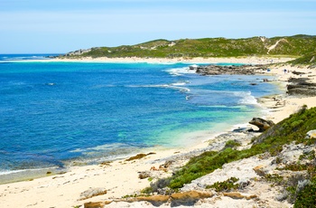 Surfers Point nær Margaret River i Western Australia, Australien