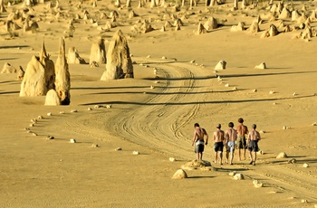 På tur til The Pinnacles i Nambung National Park, Western Australia