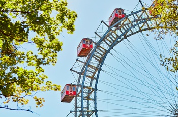Pariserhjulet i forlystelsesparken Prater i Wien, Østrig