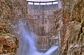 Buffalo Bill Dam i Wyoming, USA