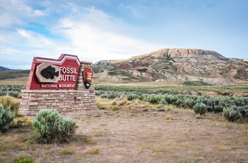 Fossil Butte National Monument i Wyoming - USA