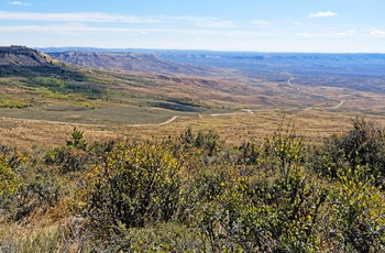 Området hvor du finder Fossil Butte National Monument i Wyoming - USA