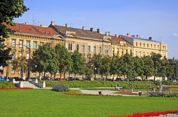 En af Zagrebs grønne parker, Kroatien