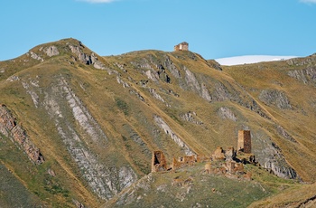 Zakagori-fæstningen i Truso-dalen - Georgien
