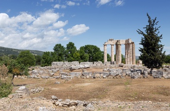 Zeus-templet i Nemea på Peloponnes - Grækenland