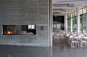 Artipelag kunstmuseum nær Stockholm - caféen. Foto: Artipelag, Björn Lofterud