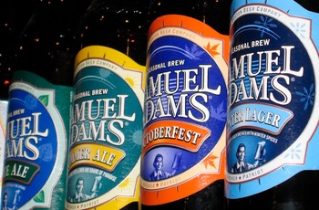 Samuel Adams bryggeriet i Boston - udvalg af flaskeøl