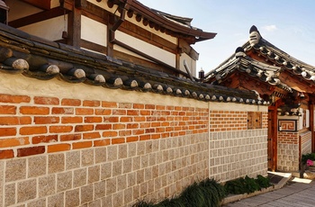 Bukchon Hanok Village i Seoul - Sydkorea