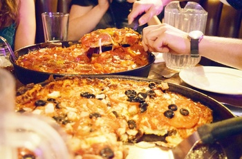 Chicago deep dish pizza