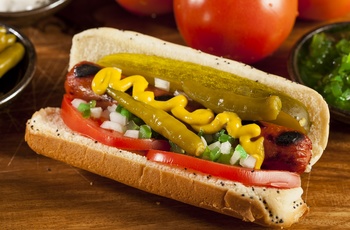 chicago-style hot dog