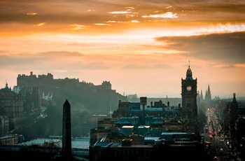 Edinburgh, Skotland - mørket sænker sig