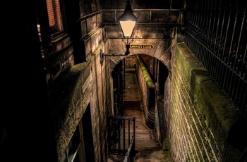 Edinburgh, Skotland - uhyggelig trappenedgang