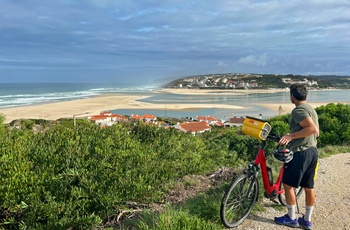 Cykeltur fra Porto til Lissabon - Portugals Atlanterhavskyst på cykel - Lagunen ved Obidos