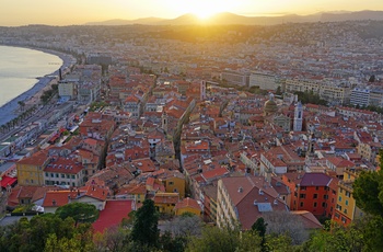 Udsigt over Nice fra Colline du Château, Provence