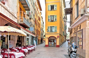 Restaurant i den gamle bydel i Nice, Provence