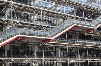 Rulletrappen på Pompidou Centret i Paris, Frankrig