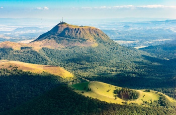 Puy de Dome i Frankrig - set fra luften