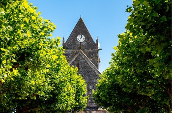 Faldskærmssoldaten i Sainte Mere Eglise i Normandiet