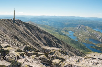 Gaustatoppen i Telemark - toppen set fra siden