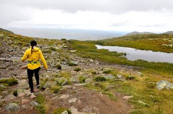 Gaustatoppen i Telemark - vandrer