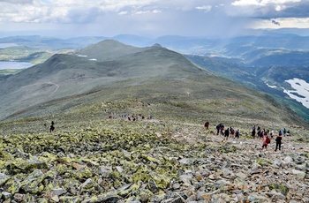 Gaustatoppen i Telemark - vandrestien til toppen