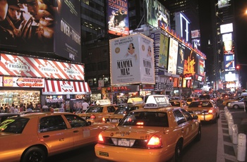 Times Square og Broadway i New York, USA