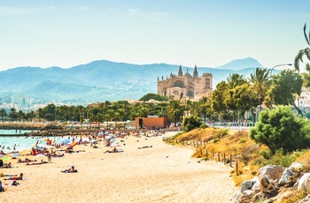 Strand tæt på Palma de Mallorca