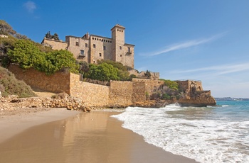 Strand ved byen Tarragona, Costa Dorada - Spanien