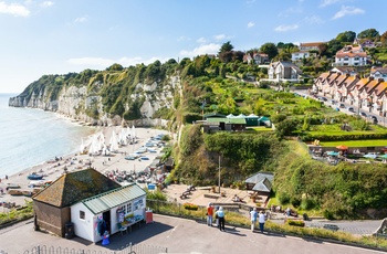 Kystbyen Beer ved Lyme Bay i Devon