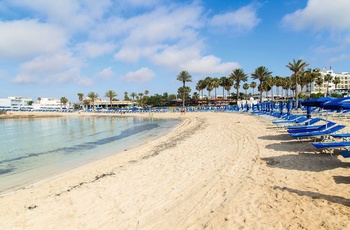 Sandstrand i Ayia Napa - Cypern