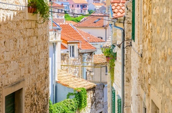Den gamle bydel i Sibenik - Dalmatien