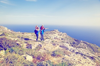 Vandring med familien på Malta