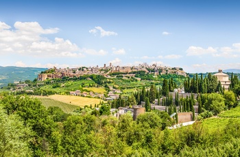 Udsigt til byen Orvieto i Umbrien