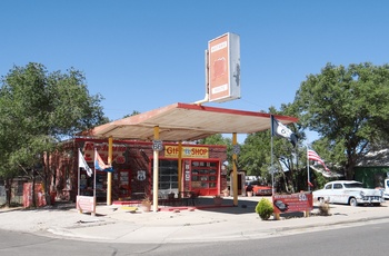 Den lille by Seligman på Route 66, Arizona