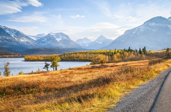 Going-to-the-Sun-Road gennem Glacier National Park i Montana, USA