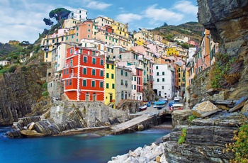 Kystbyen Riomaggiore ved den italienske Riviera