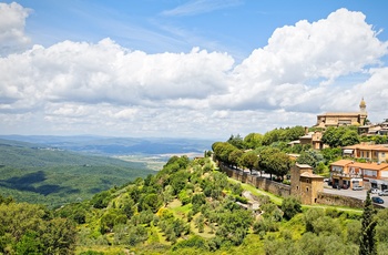Montalcino i Toscana