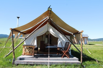 Glamping i Yellowstone