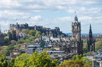 Edinburgh - udsigt til Edinburgh Castle