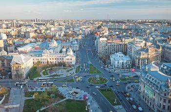 Udsigt til centrum i Budapest