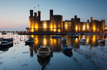 Caernafon Castle i det nordlige Wales