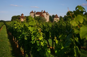 Chateau lagrezette i Cahors, Sydfrankrig