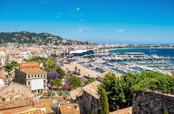 Udsigt over Den franske Riviera i Cannes