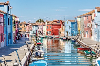 Burano ved Adriaterhavet i Italien