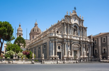 Piazza del Duomo, Catania på Sicilien