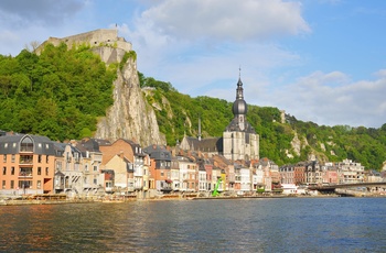 Floden Meuse, Dinant, Belgien
