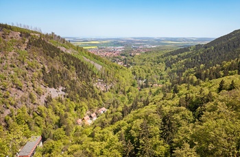Udsigt ud over Harzens smukke landskab